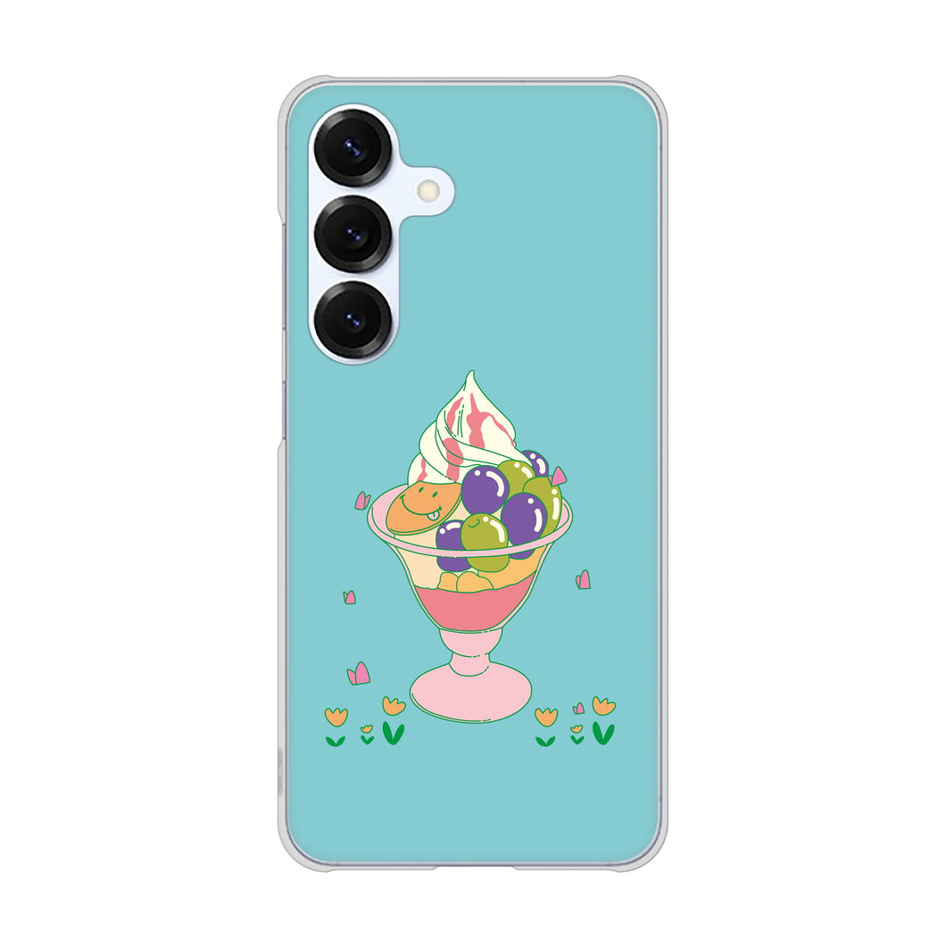 Galaxy S25 SCG31 au 高画質仕上げ 背面印刷 ハードケーススイーツイラスト