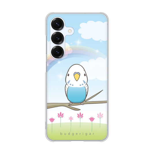 Galaxy S25 SCG31 au 高画質仕上げ 背面印刷 ハードケースセキセイインコ