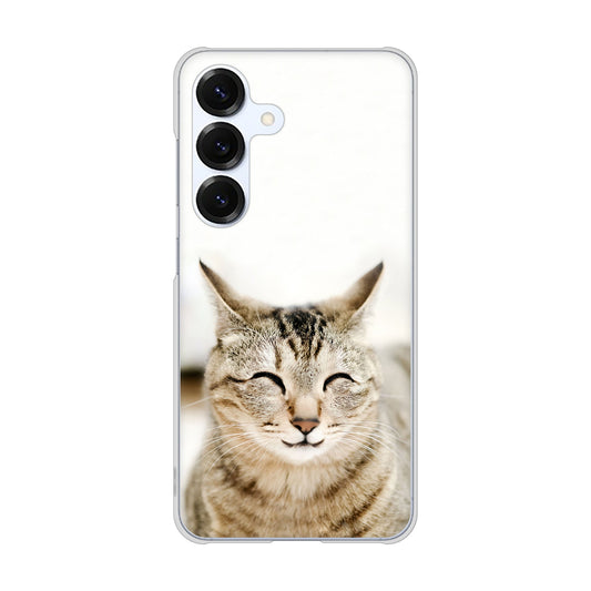 Galaxy S25 SCG31 au 高画質仕上げ 背面印刷 ハードケース 【VA801 笑福ねこ】