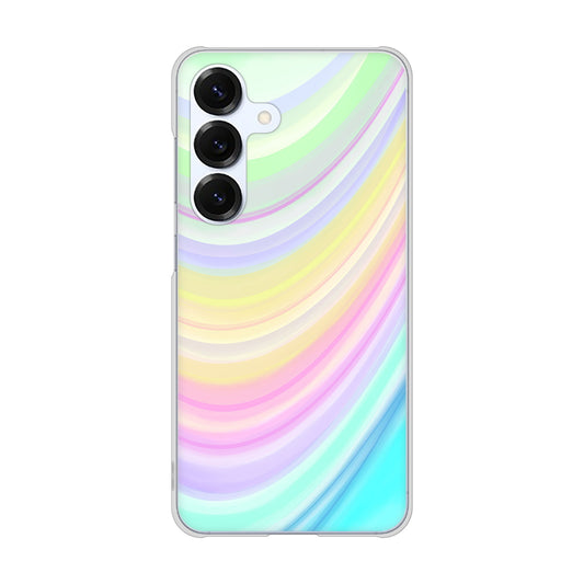 Galaxy S25 SCG31 au 高画質仕上げ 背面印刷 ハードケースレインボー
