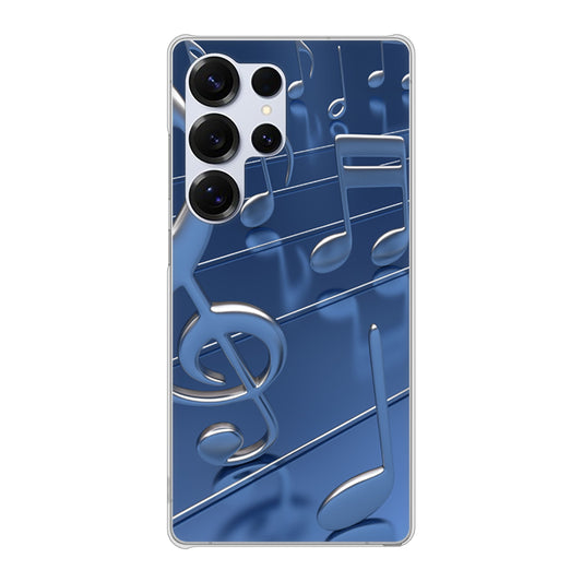 Galaxy S25 Ultra SCG32 au 高画質仕上げ 背面印刷 ハードケース音符