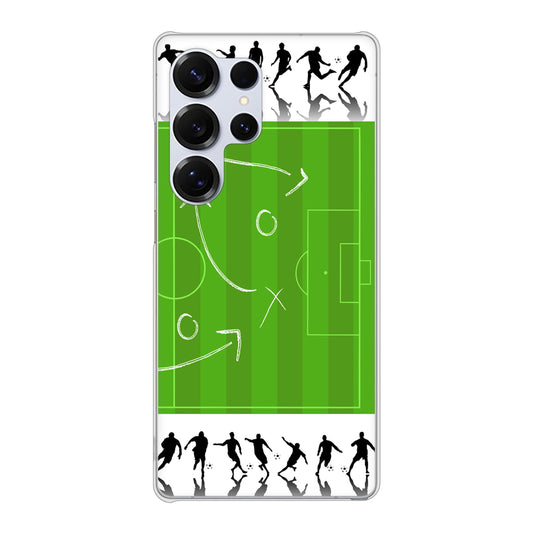 Galaxy S25 Ultra SCG32 au 高画質仕上げ 背面印刷 ハードケース 【304 サッカー戦略ボード】