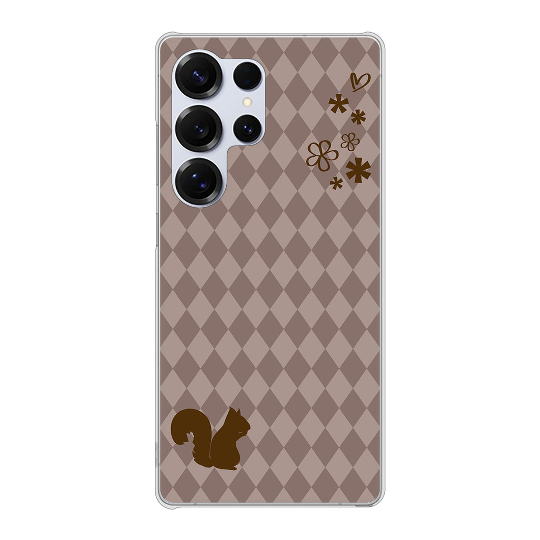 Galaxy S25 Ultra SCG32 au 高画質仕上げ 背面印刷 ハードケース 【515 リス】