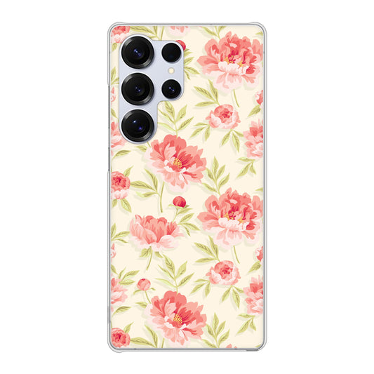 Galaxy S25 Ultra SCG32 au 高画質仕上げ 背面印刷 ハードケース北欧の小花
