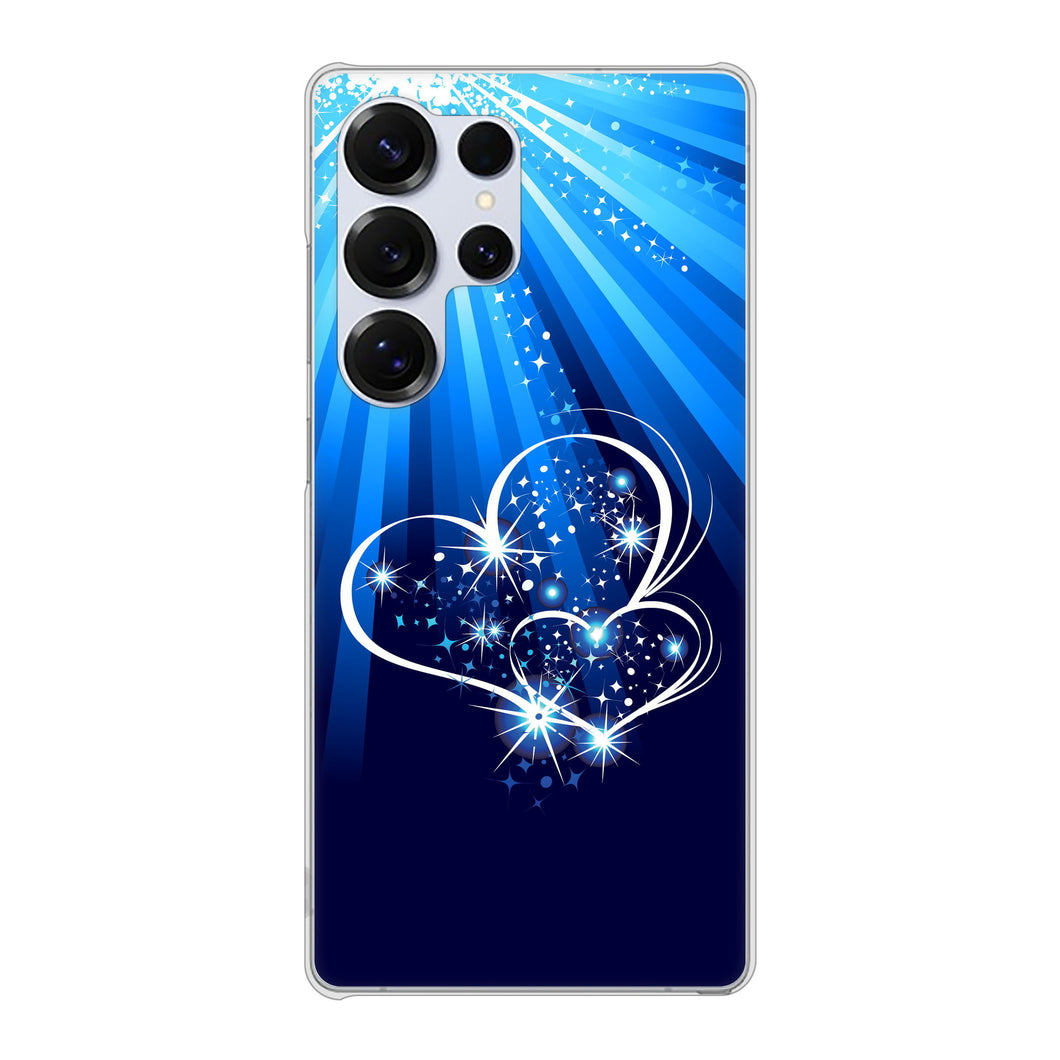 Galaxy S25 Ultra SCG32 au 高画質仕上げ 背面印刷 ハードケースきらめきハート