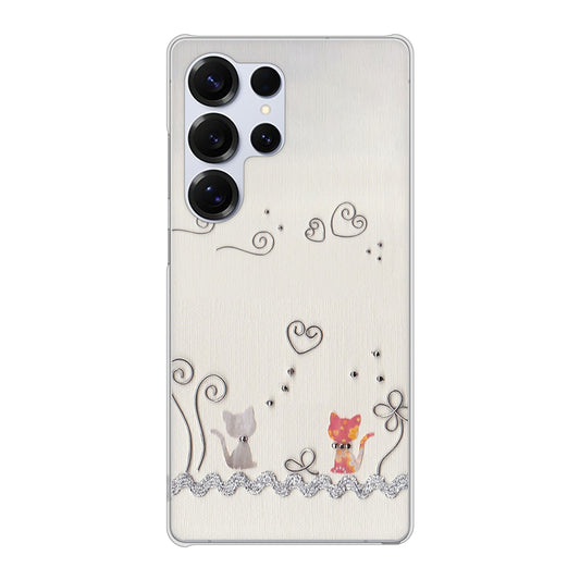 Galaxy S25 Ultra SCG32 au 高画質仕上げ 背面印刷 ハードケースクラフト写真ネコ