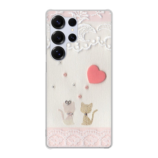 Galaxy S25 Ultra SCG32 au 高画質仕上げ 背面印刷 ハードケースクラフト写真ネコ