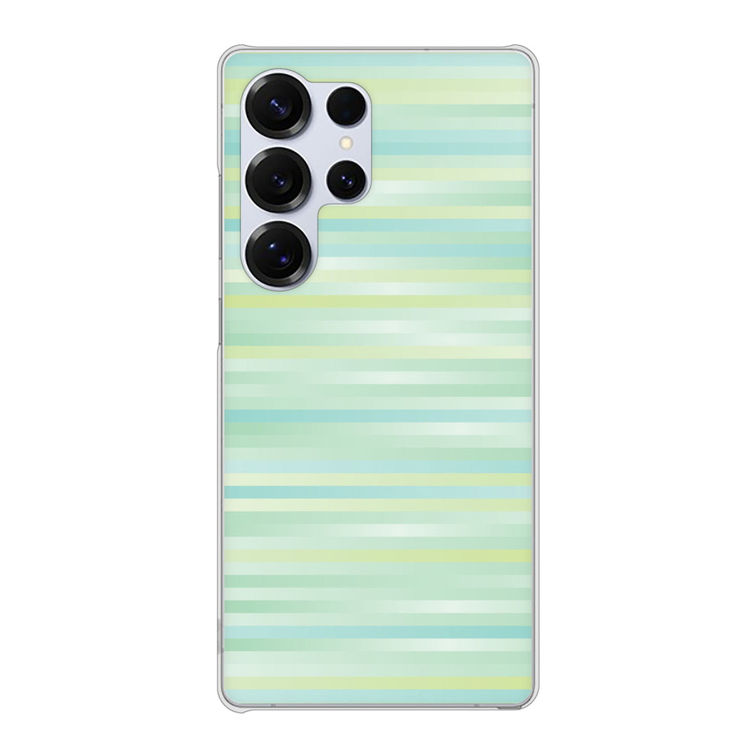 Galaxy S25 Ultra SCG32 au 高画質仕上げ 背面印刷 ハードケースグラデーションボーダー