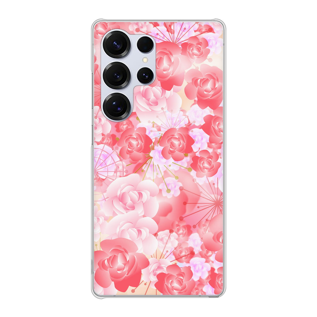 Galaxy S25 Ultra SCG32 au 高画質仕上げ 背面印刷 ハードケース 【VA817 はんなり色の華】
