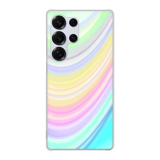 Galaxy S25 Ultra SCG32 au 高画質仕上げ 背面印刷 ハードケースレインボー