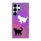 Galaxy S25 Ultra SCG32 au 高画質仕上げ 背面印刷 ハードケース魔法陣猫