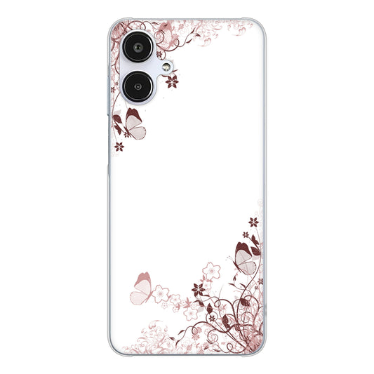 Galaxy A25 5G SCG33 au 高画質仕上げ 背面印刷 ハードケースバタフライ