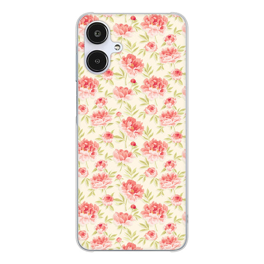 Galaxy A25 5G SCG33 au 高画質仕上げ 背面印刷 ハードケース北欧の小花