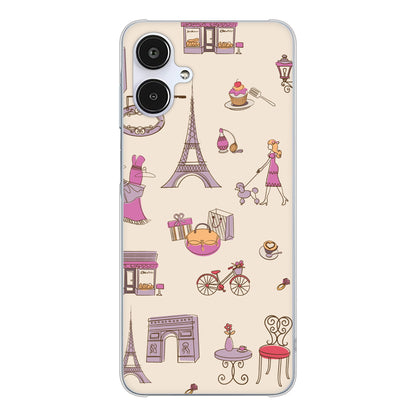 Galaxy A25 5G SCG33 au 高画質仕上げ 背面印刷 ハードケースLOVE フランス