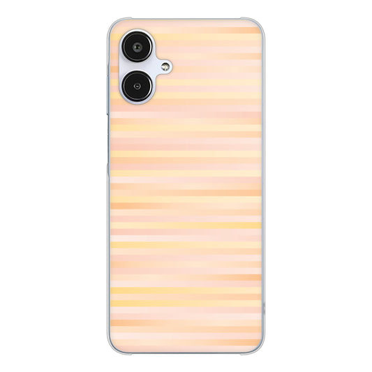 Galaxy A25 5G SCG33 au 高画質仕上げ 背面印刷 ハードケースグラデーションボーダー