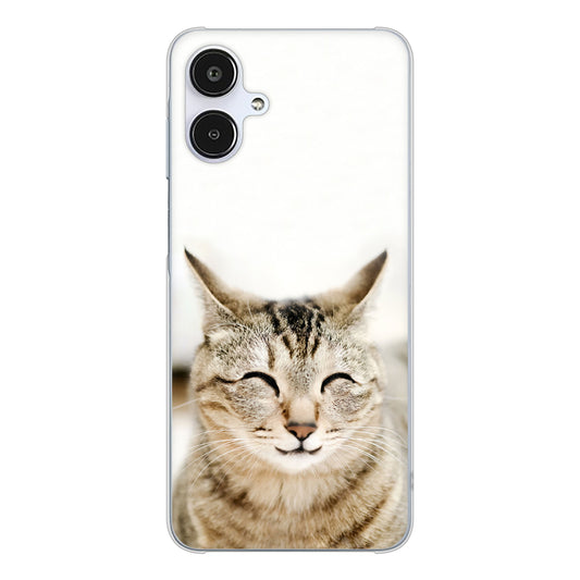 Galaxy A25 5G SCG33 au 高画質仕上げ 背面印刷 ハードケース 【VA801 笑福ねこ】