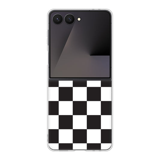 Galaxy Z Flip7 SCG35 au 高画質仕上げ 背面印刷 ハードケース 【151 フラッグチェック】