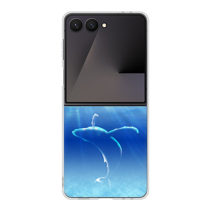 Galaxy Z Flip7 SCG35 au 高画質仕上げ 背面印刷 ハードケース海の守り神