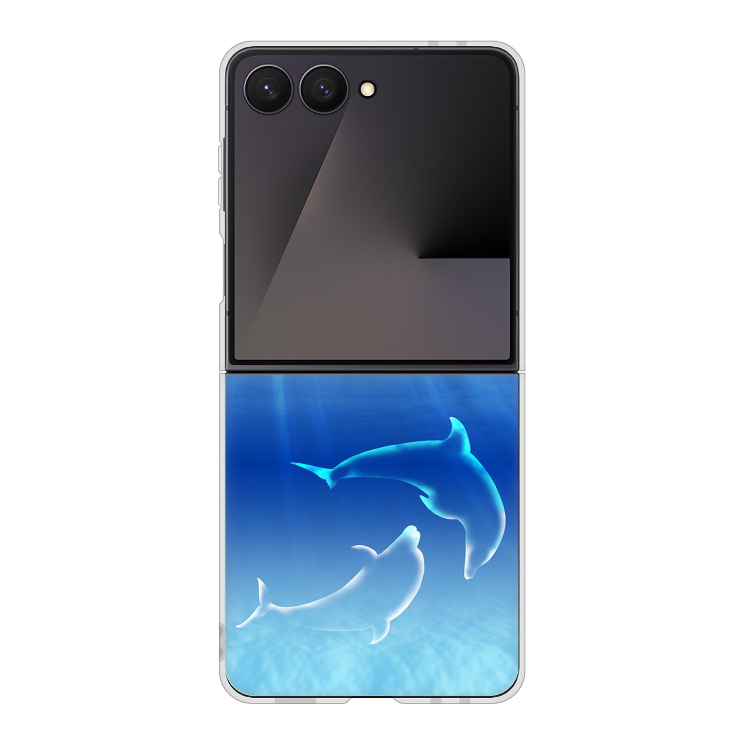 Galaxy Z Flip7 SCG35 au 高画質仕上げ 背面印刷 ハードケース海の守り神