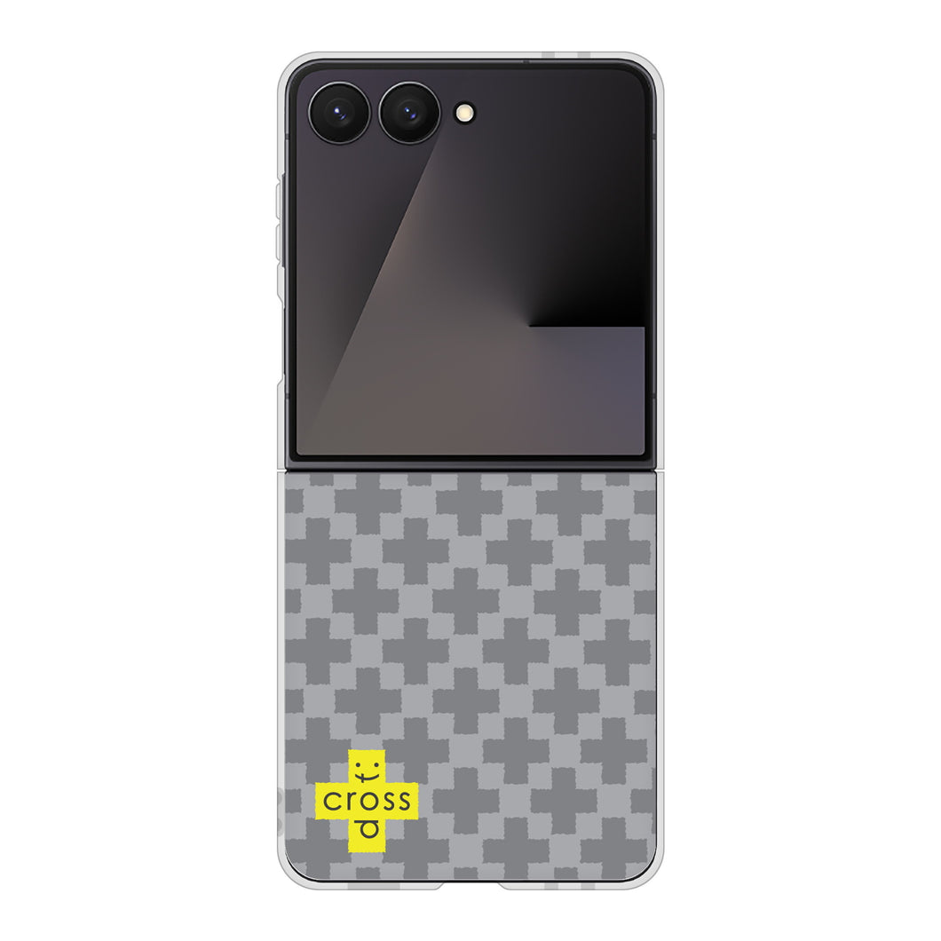 Galaxy Z Flip7 SCG35 au 高画質仕上げ 背面印刷 ハードケースクロスドット