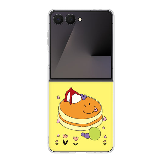 Galaxy Z Flip7 SCG35 au 高画質仕上げ 背面印刷 ハードケーススイーツイラスト