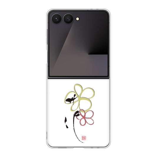 Galaxy Z Flip7 SCG35 au 高画質仕上げ 背面印刷 ハードケース大野詠舟 デザイン筆文字