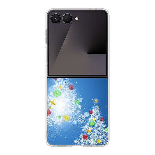 Galaxy Z Flip7 SCG35 au 高画質仕上げ 背面印刷 ハードケースクリスマス