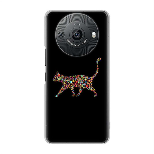 AQUOS R8 pro SH-51D docomo 高画質仕上げ 背面印刷 ハードケース 【406 カラフルキャット】