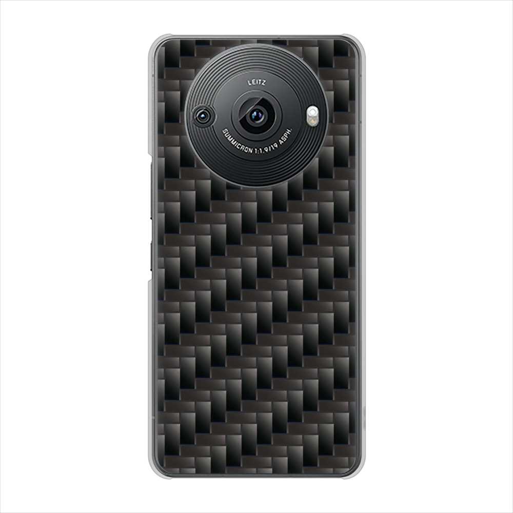 AQUOS R8 pro SH-51D docomo 高画質仕上げ 背面印刷 ハードケース 【461 カーボン】