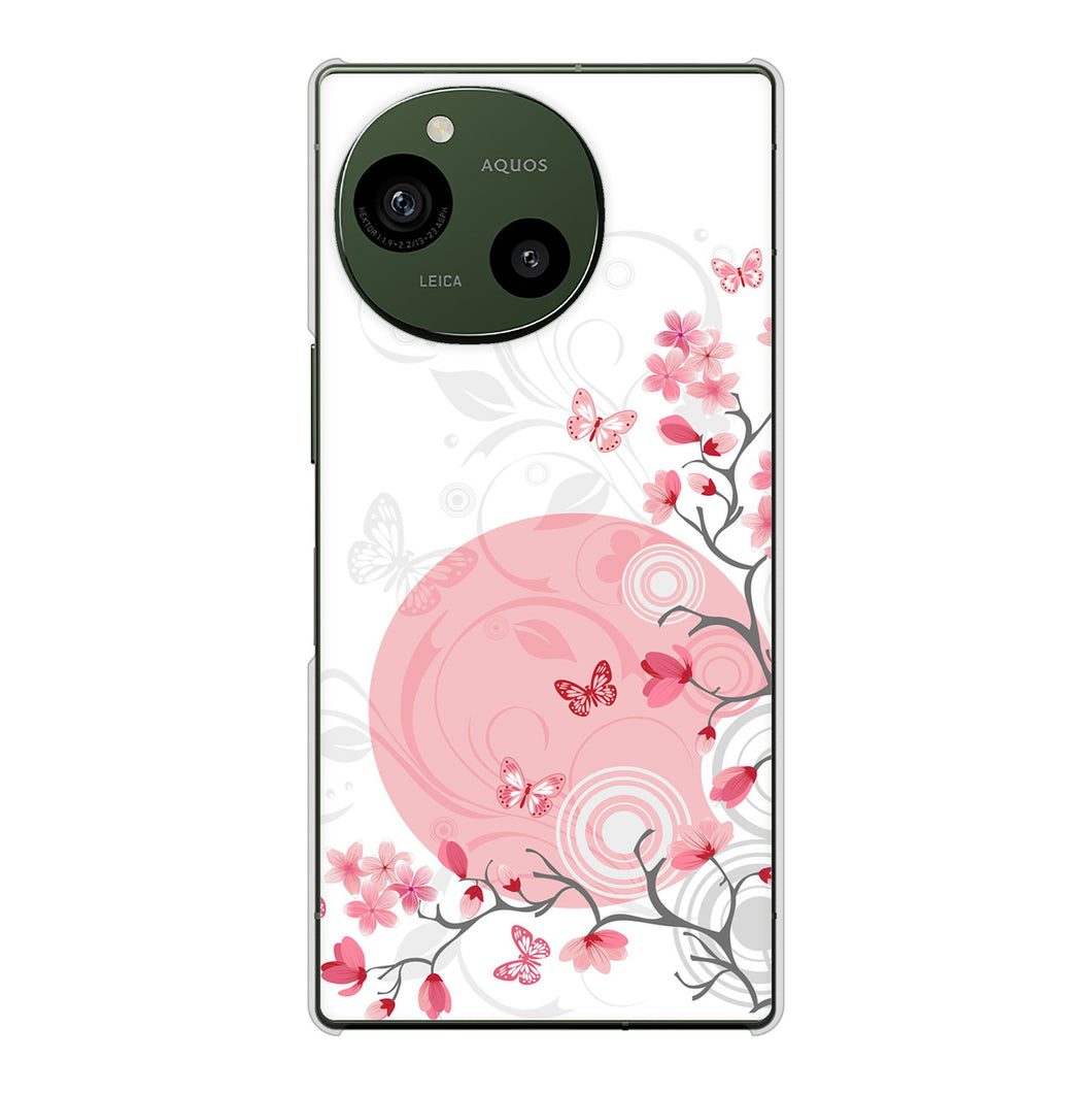 AQUOS R9 SH-51E docomo 高画質仕上げ 背面印刷 ハードケースバタフライ