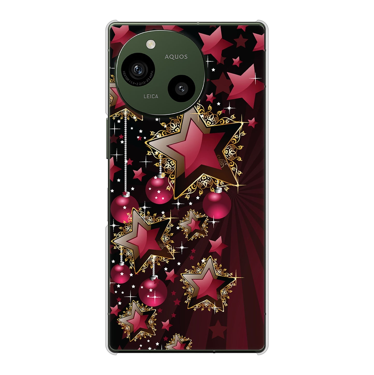 AQUOS R9 SH-51E docomo 高画質仕上げ 背面印刷 ハードケース 【434 星の壁】