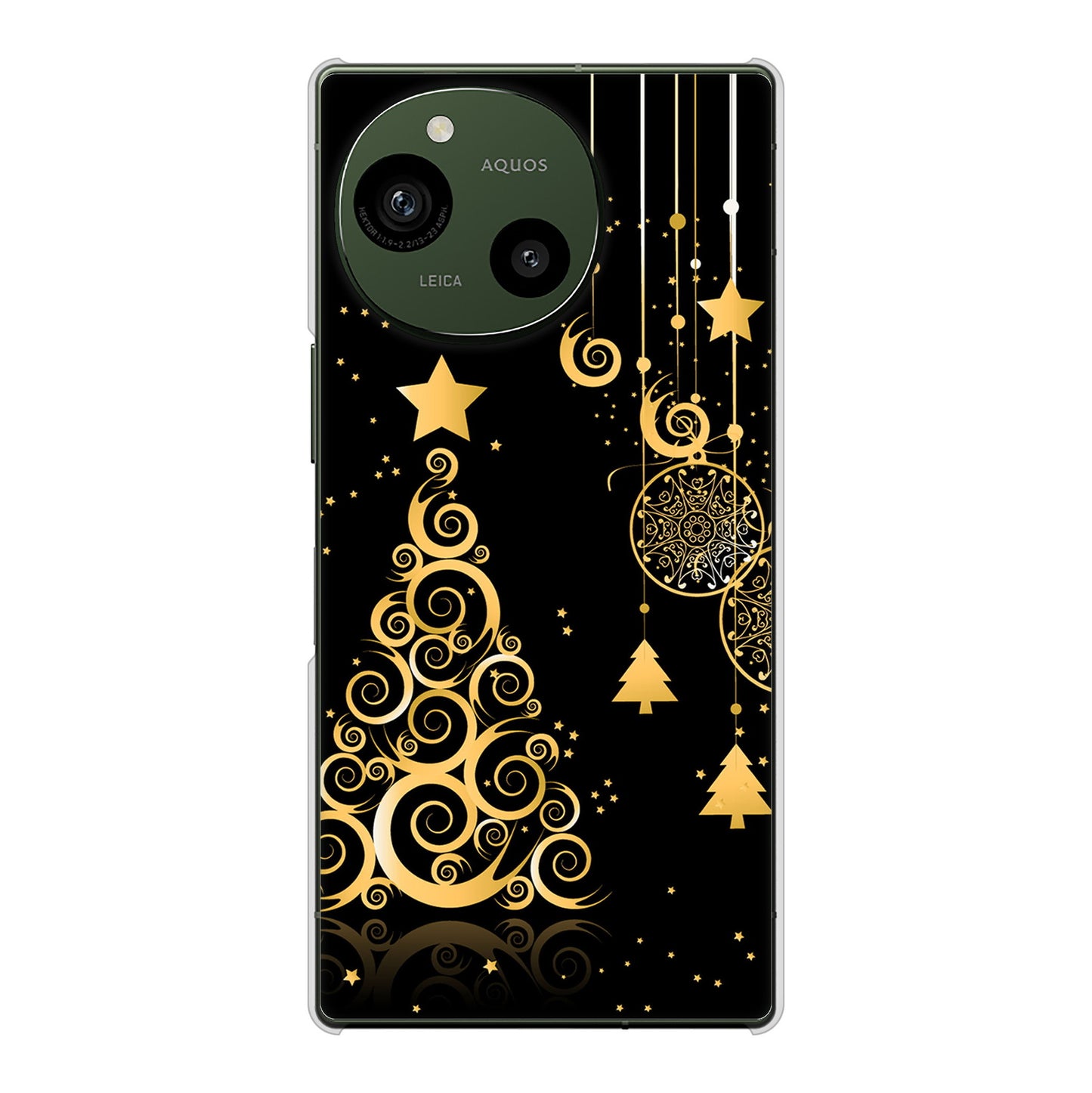 AQUOS R9 SH-51E docomo 高画質仕上げ 背面印刷 ハードケースクリスマス