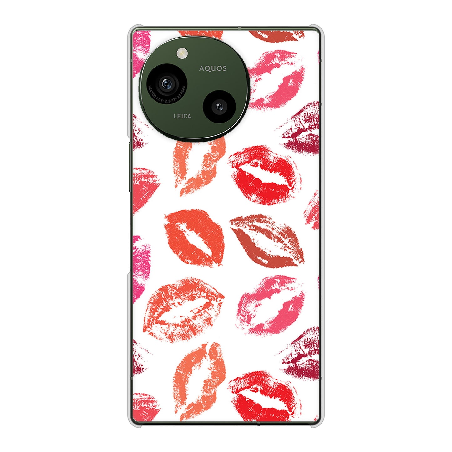 AQUOS R9 SH-51E docomo 高画質仕上げ 背面印刷 ハードケース 【734 キスkissキス】