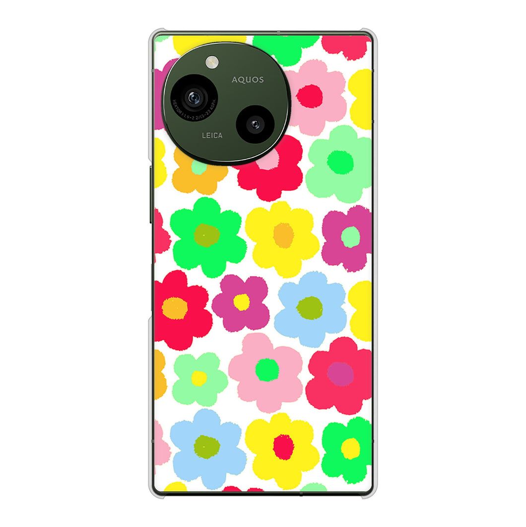 AQUOS R9 SH-51E docomo 高画質仕上げ 背面印刷 ハードケースルーズフラワー