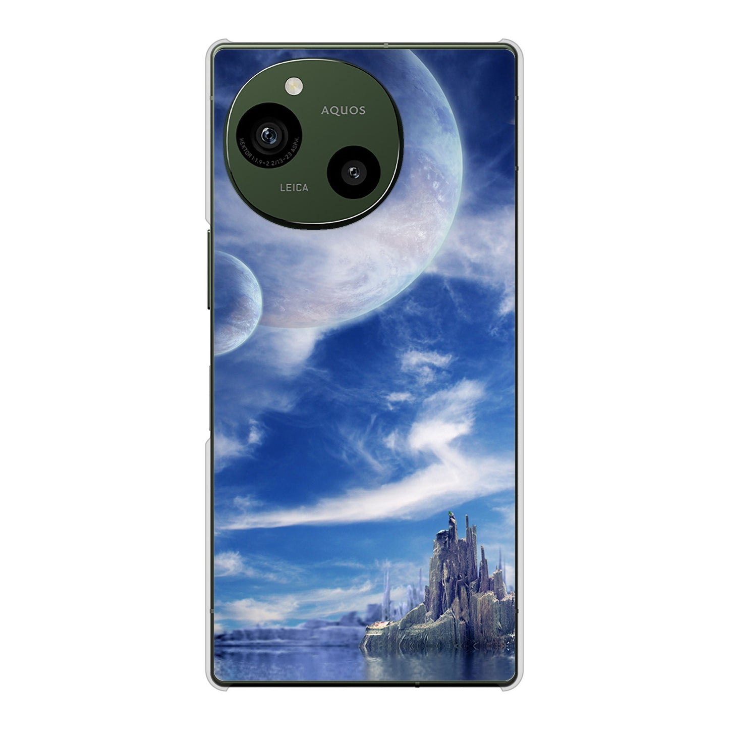 AQUOS R9 SH-51E docomo 高画質仕上げ 背面印刷 ハードケース 【1270 広がる宇宙】