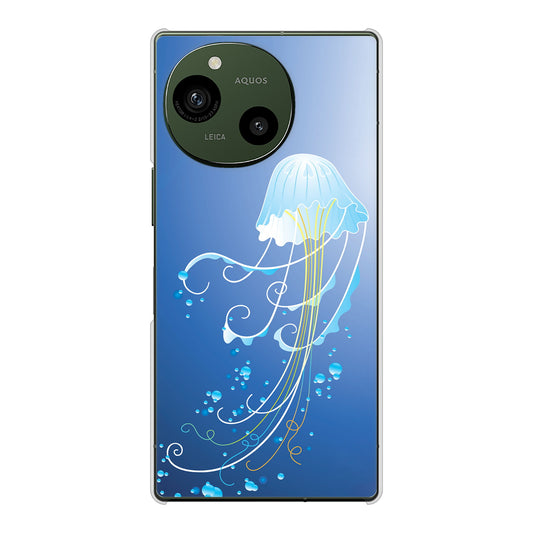 AQUOS R10 SH-51F docomo 高画質仕上げ 背面印刷 ハードケース 【362 ジェリーフィシュ】