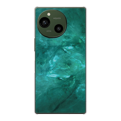 AQUOS R10 SH-51F docomo 高画質仕上げ 背面印刷 ハードケース大理石BK