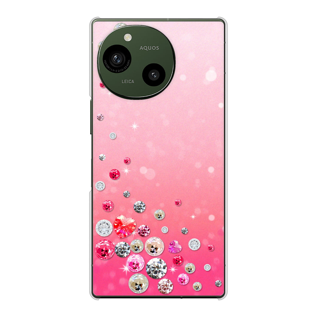 AQUOS R10 SH-51F docomo 高画質仕上げ 背面印刷 ハードケーススワロデコ風プリント