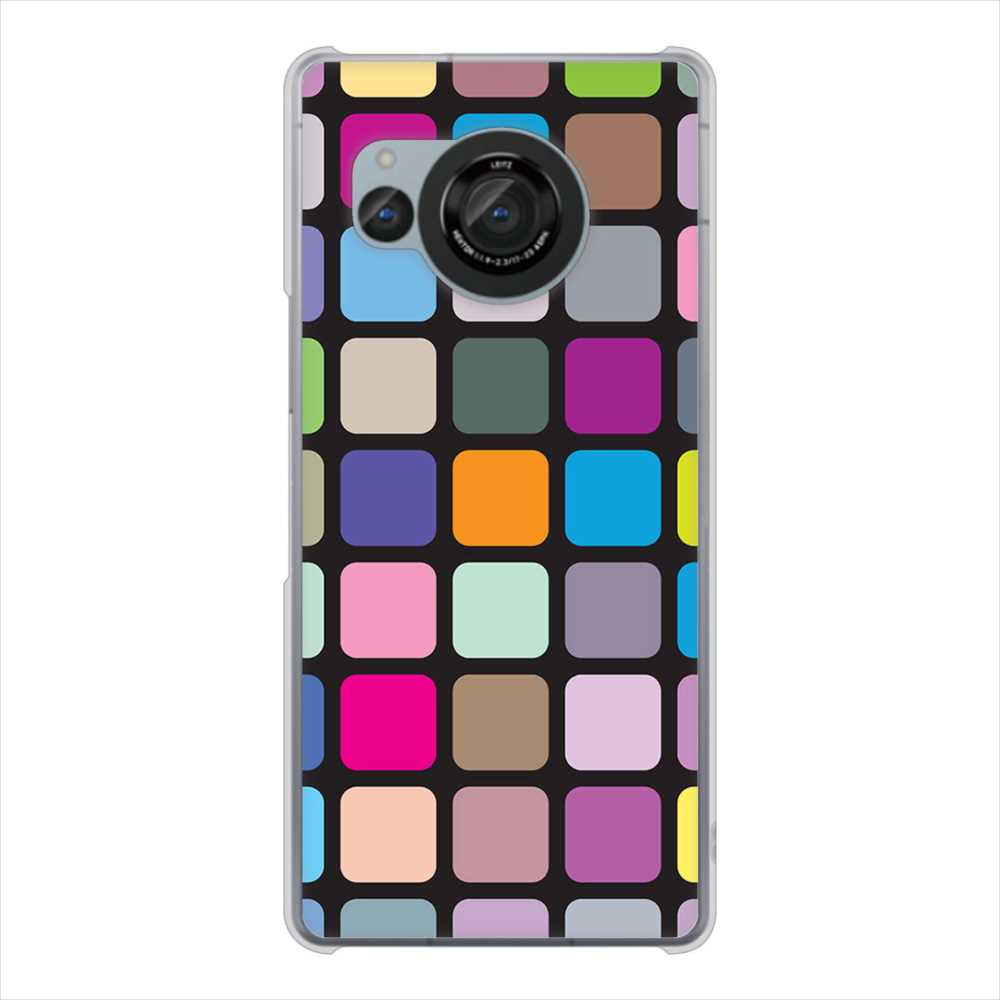 AQUOS R8 SH-52D docomo 高画質仕上げ 背面印刷 ハードケース 【509 カラースクエア】