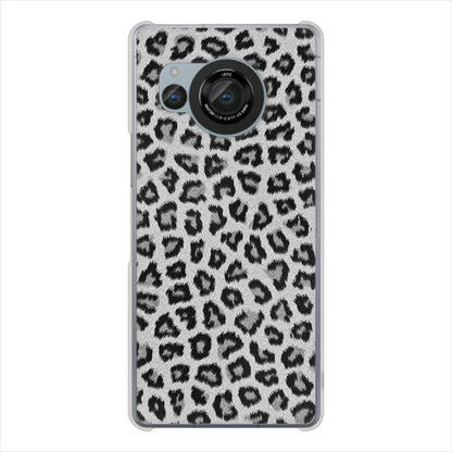 AQUOS R8 SH-52D docomo 高画質仕上げ 背面印刷 ハードケースヒョウ柄ベーシックS