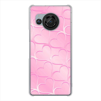 AQUOS R8 SH-52D docomo 高画質仕上げ 背面印刷 ハードケースかくれハート