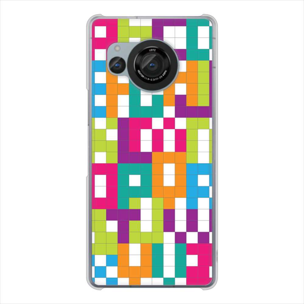 AQUOS R8 SH-52D docomo 高画質仕上げ 背面印刷 ハードケース 【IB916 ブロックアルファベット】