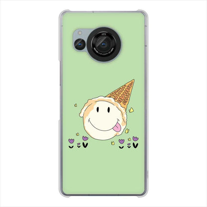 AQUOS R8 SH-52D docomo 高画質仕上げ 背面印刷 ハードケーススイーツイラスト
