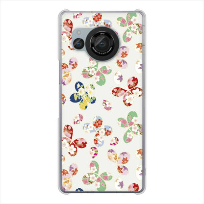 AQUOS R8 SH-52D docomo 高画質仕上げ 背面印刷 ハードケース和花柄