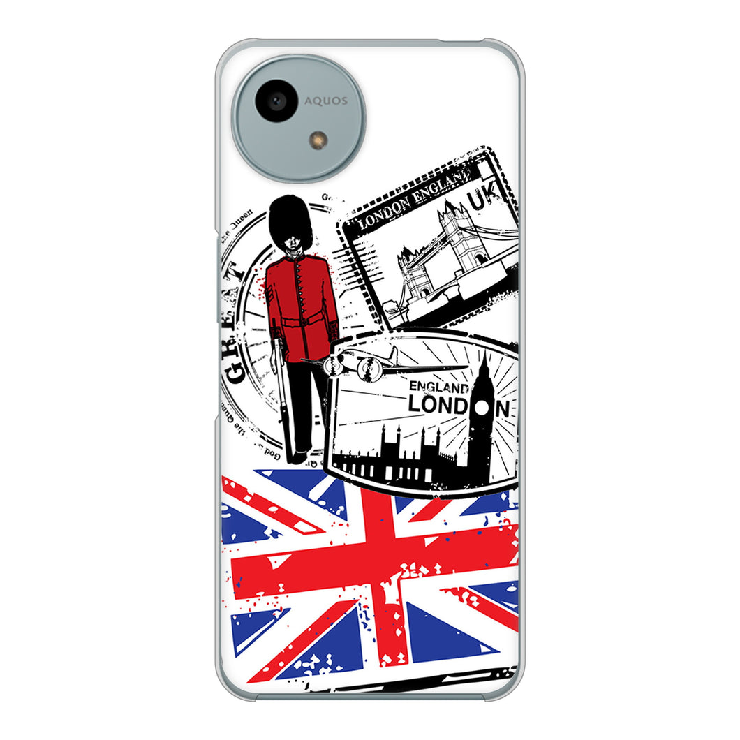 AQUOS wish4 SH-52E docomo 高画質仕上げ 背面印刷 ハードケースイギリスの風景