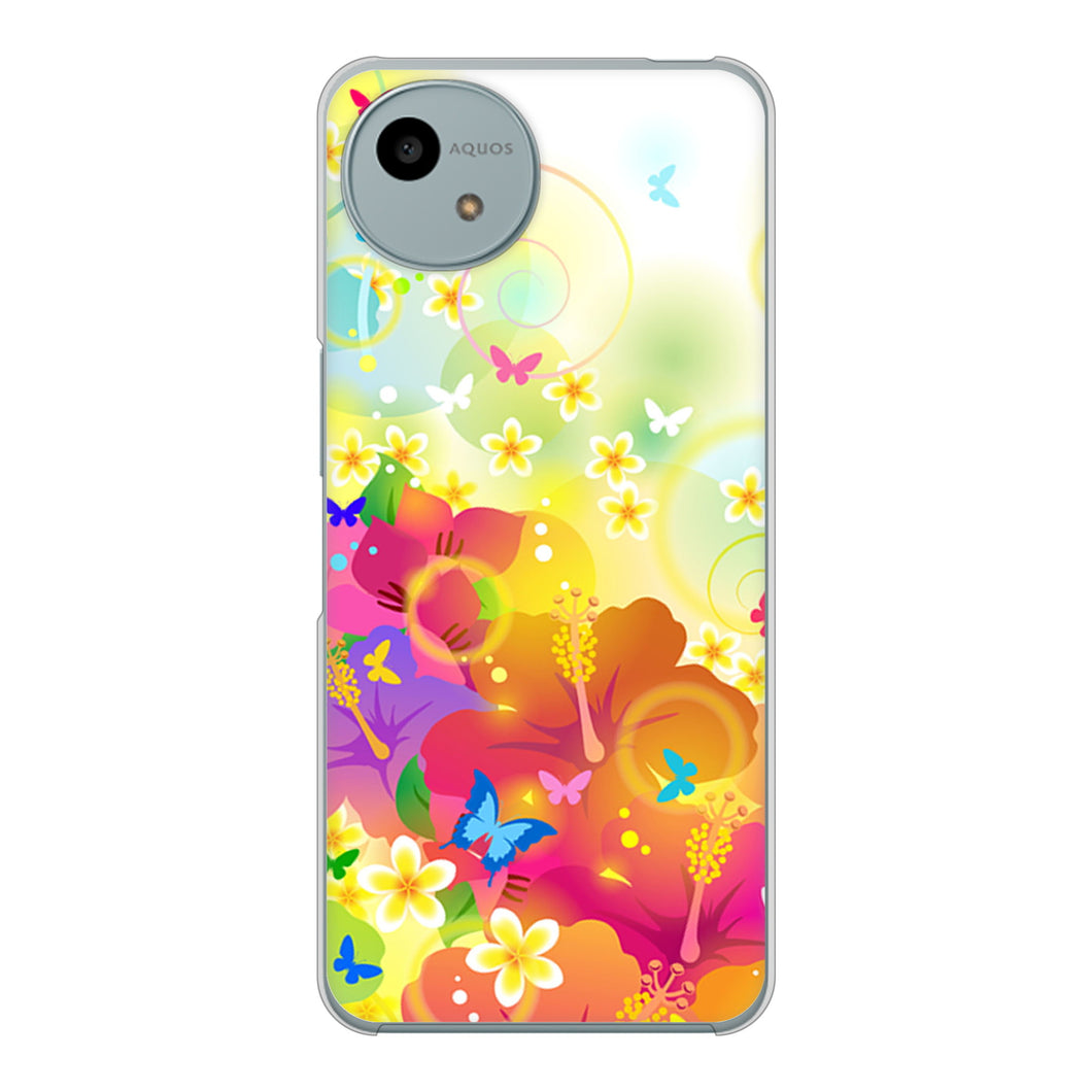 AQUOS wish4 SH-52E docomo 高画質仕上げ 背面印刷 ハードケースバタフライ