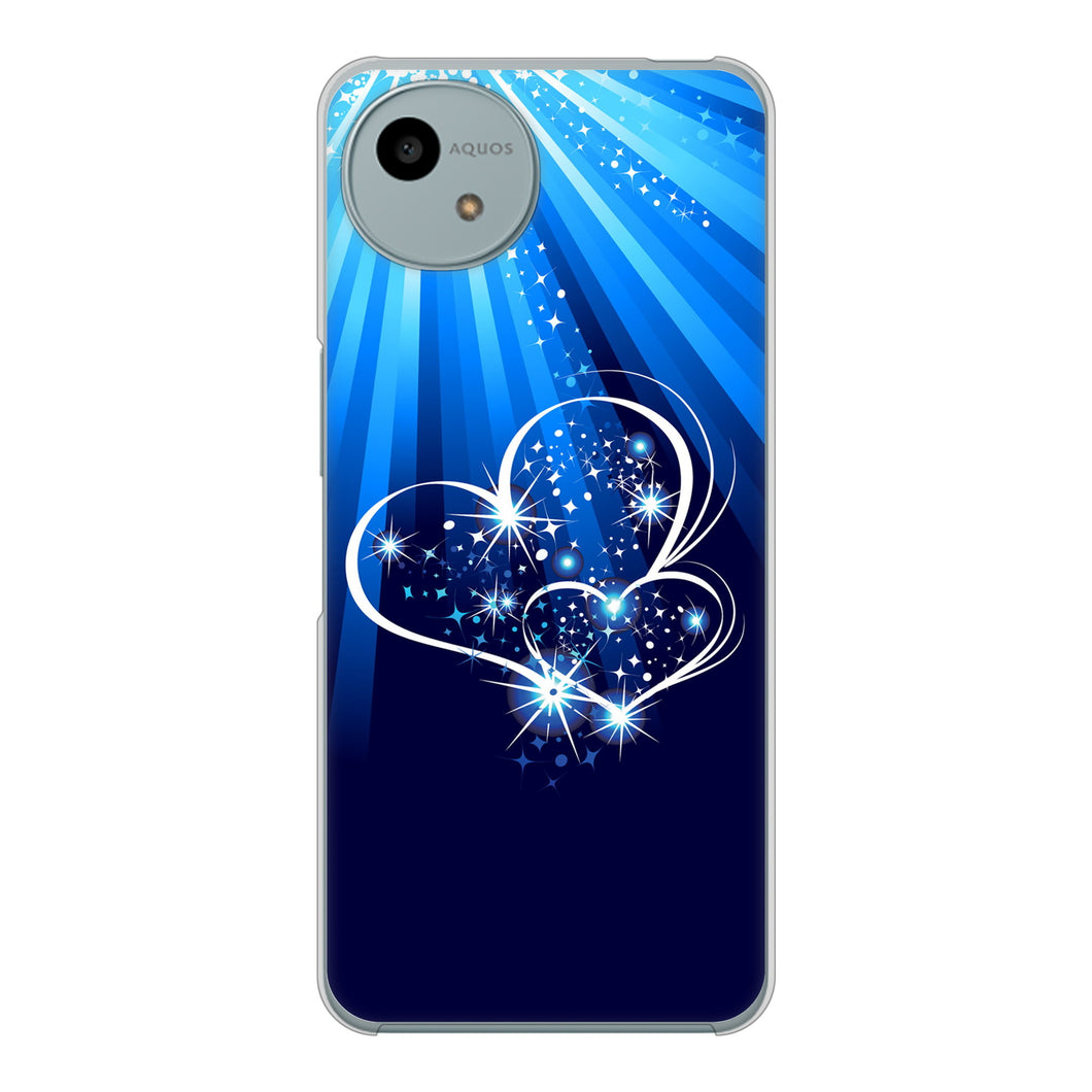 AQUOS wish4 SH-52E docomo 高画質仕上げ 背面印刷 ハードケースきらめきハート