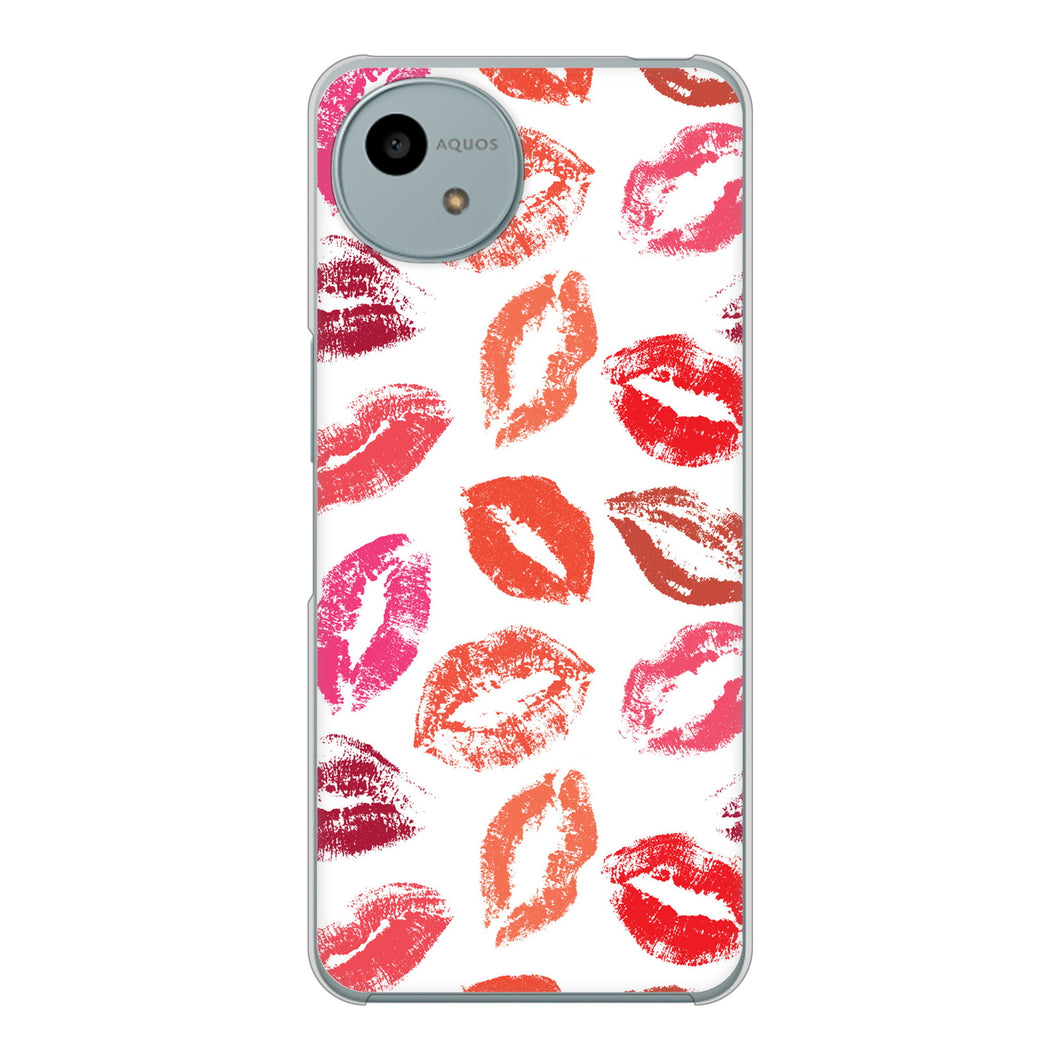 AQUOS wish4 SH-52E docomo 高画質仕上げ 背面印刷 ハードケース 【734 キスkissキス】