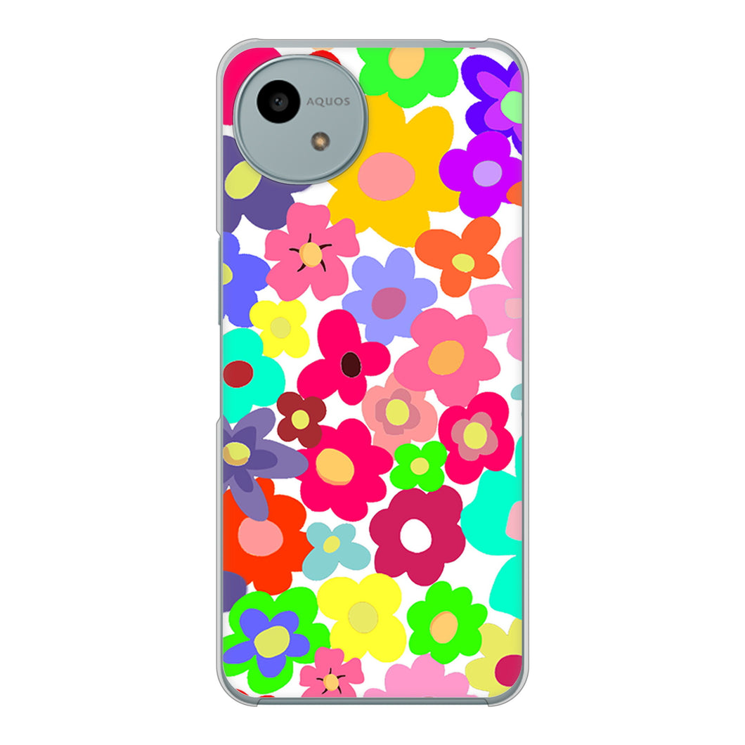 AQUOS wish4 SH-52E docomo 高画質仕上げ 背面印刷 ハードケースルーズフラワー