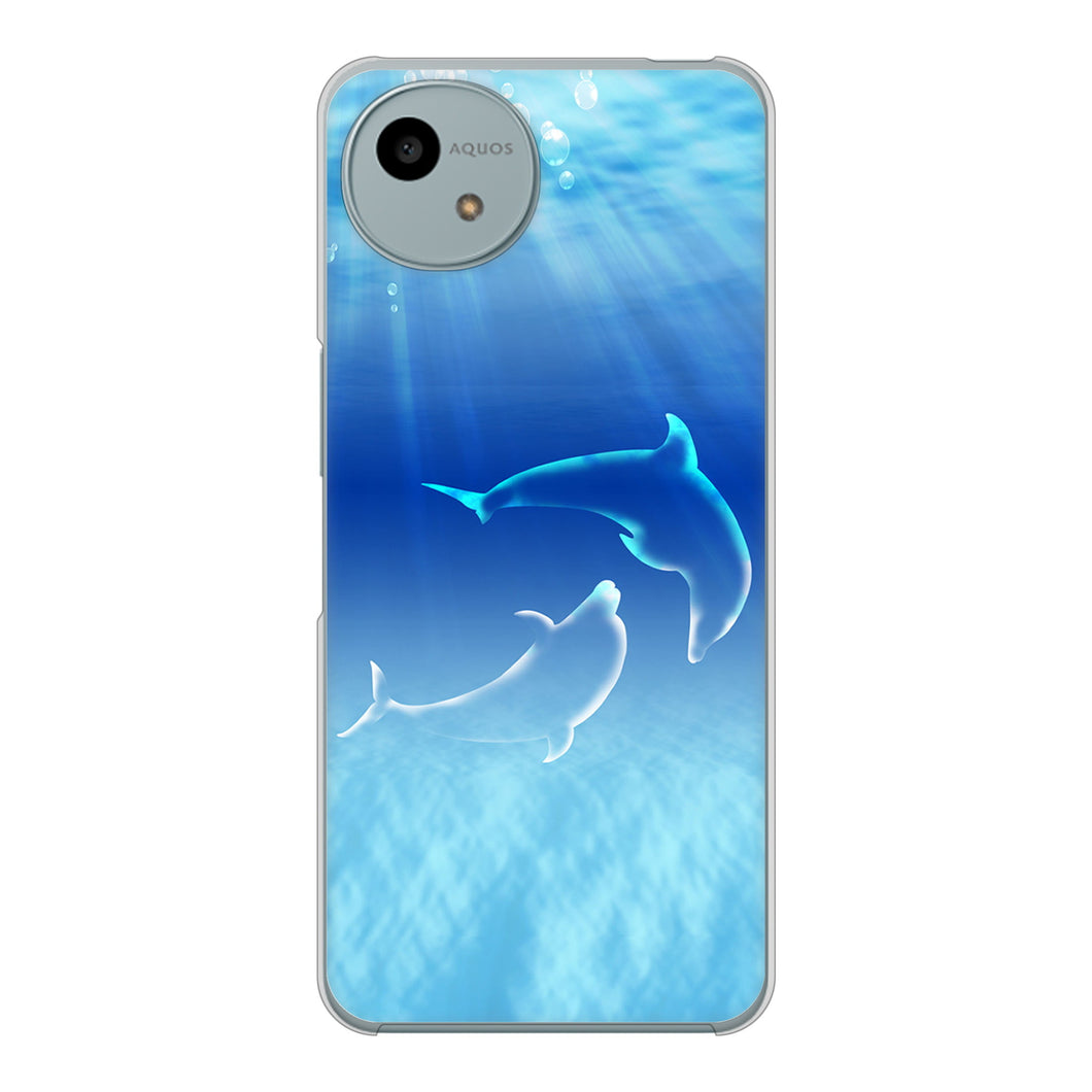 AQUOS wish4 SH-52E docomo 高画質仕上げ 背面印刷 ハードケース海の守り神
